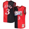 Elegante Incantevole Allen Iverson Philadelphia 76ers Hardwood Classics 2000/01 Split Swingman Jersey Black/Red