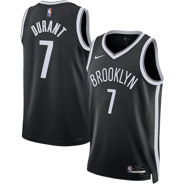 Elegante Kevin Durant Brooklyn Nets Nike Unisex Swingman Jersey Icon Edition Black/White