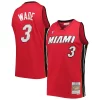Elegante Lussuoso Dwyane Wade Miami Heat Big & Tall Hardwood Classics 2005/06 Swingman Jersey Red