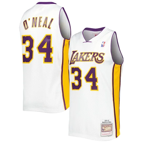Elegante Lussuoso Moderno Shaquille O'Neal Los Angeles Lakers 2001/02 Hardwood Classics Swingman Jersey White