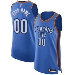 Elegante Moderno Meraviglioso Oklahoma City Thunder Nike Authentic Custom Jersey Blue Icon Edition
