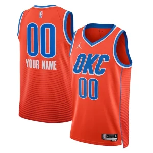 Elegante Oklahoma City Thunder Jordan Brand Unisex 2022/23 Swingman Custom Jersey Statement Edition Orange