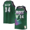 Elegante Ray Allen Milwaukee Bucks Big & Tall 1996/97 Hardwood Classics Swingman Jersey Hunter Green