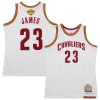 Elegante Resistente LeBron James Cleveland Cavaliers 2015/16 Hardwood Classics Authentic Jersey White