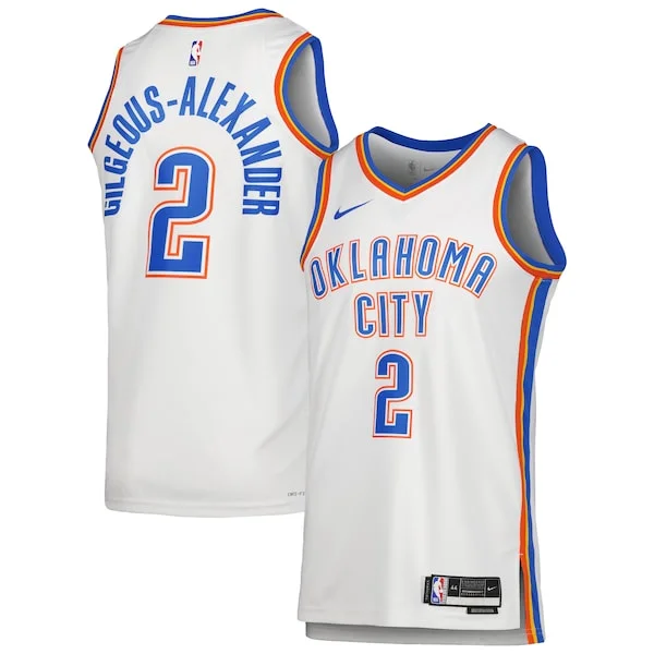 Elegante Sofisticato Gorgeous Shai Gilgeous Alexander Oklahoma City Thunder Nike Unisex Swingman Jersey Association Edition White/Blue