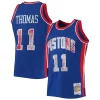 Elegante Sofisticato Isiah Thomas Detroit Pistons 1988/89 Hardwood Classics NBA 75th Anniversary Diamond Swingman Jersey Blue