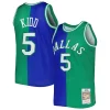 Elegante Splendido Meraviglioso Jason Kidd Dallas Mavericks Hardwood Classics 1994/95 Split Swingman Jersey Blue/Green