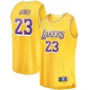 Elegante Trendy Raffinato LeBron James Los Angeles Lakers Youth Fast Break Player Jersey Icon Edition Gold