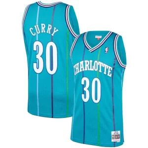 Fantastico Dell Curry Charlotte Hornets 1992/93 Hardwood Classics Swingman Jersey Teal