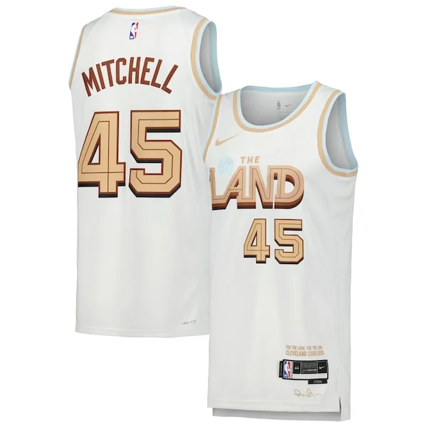 Fantastico Donovan Mitchell Cleveland Cavaliers Nike Swingman Player Jersey City Edition White