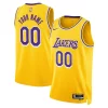 Fantastico Duraturo Los Angeles Lakers Nike Unisex Swingman Custom Jersey Gold Icon Edition
