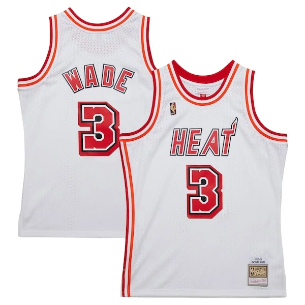 Fantastico Eccezionale Dwyane Wade Miami Heat 2007/08 Hardwood Classics Swingman Jersey White