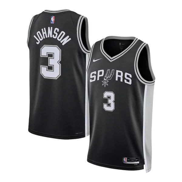 Stupendo Raffinato Prestigioso Keldon Johnson San Antonio Spurs Nike Unisex Swingman Jersey Association Edition Black