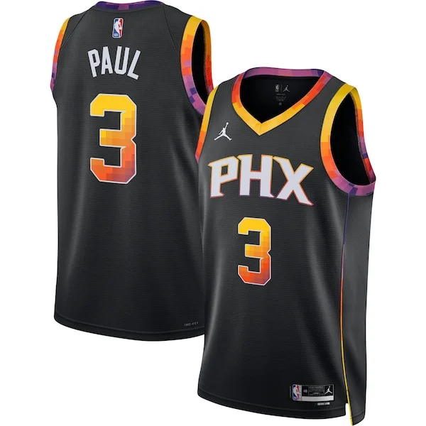 Fantastico Meraviglioso Magnifico Chris Paul Phoenix Suns Jordan Brand Unisex Swingman Jersey Statement Edition Black