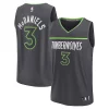 Fantastico Moderno Attraente Jaden McDaniels Minnesota Timberwolves Youth Fast Break Replica Player Jersey Statement Edition Black