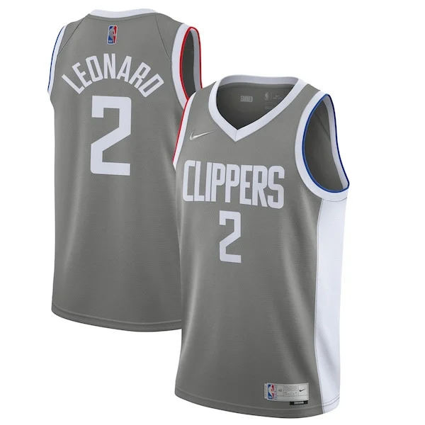 Fantastico Robusto Fascinante Kawhi Leonard LA Clippers Nike 2020/21 Swingman Player Jersey Gray Earned Edition