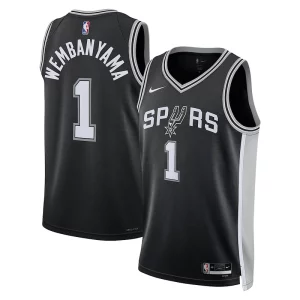 Fantastico Victor Wembanyama San Antonio Spurs Nike Unisex 2023 NBA Draft First Round Pick Swingman Jersey Icon Edition Black