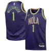 Fantastico Zion Williamson New Orleans Pelicans Nike Youth 2024/25 Swingman Player Jersey City Edition Purple