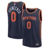 Fascinante Accattivante Donte DiVincenzo New York Knicks Fast Break Replica Player Jersey Statement Edition Navy