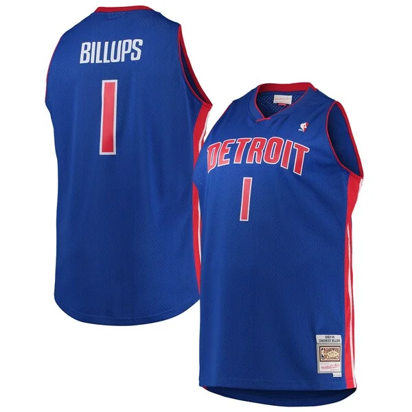 Fascinante Chauncey Billups Detroit Pistons 2003/04 Big & Tall Hardwood Classics Swingman Jersey Blue