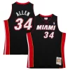 Raffinato Versatile Eccezionale Ray Allen Miami Heat Hardwood Classics Swingman Jersey Black