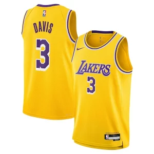 Fascinante Classico Pratico Anthony Davis Los Angeles Lakers Nike Youth Swingman Jersey Icon Edition Gold