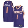 Fascinante Delizioso Devin Booker Phoenix Suns Nike Youth 2021/22 Diamond Swingman Jersey Icon Edition Purple