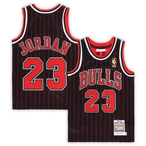 Fascinante Elegante Michael Jordan Chicago Bulls Preschool 1996/97 Hardwood Classics Authentic Jersey Black/Red/White