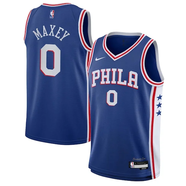 Fascinante Gorgeous Tyrese Maxey Philadelphia 76ers Nike Youth Swingman Jersey Icon Edition Royal