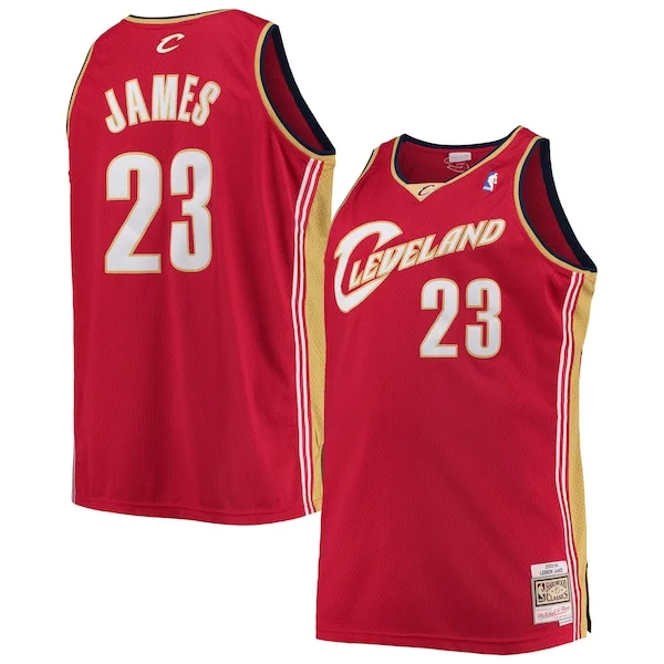 Fascinante LeBron James Cleveland Cavaliers 2003/04 Big & Tall Hardwood Classics Swingman Jersey Red
