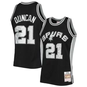 Fascinante Raffinato Tim Duncan San Antonio Spurs 1998/99 Hardwood Classics NBA 75th Anniversary Diamond Swingman Jersey Black