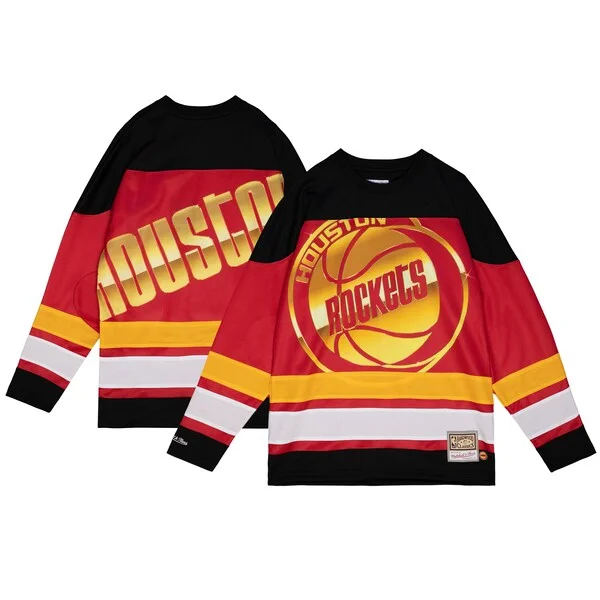 Fascinante Robusto Comodo Houston Rockets Women's Hardwood Classics Big Face 4.0 Hockey Jersey Red