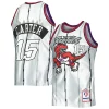 Fascinante Vince Carter Toronto Raptors 1998/99 Hardwood Classics 75th Anniversary Swingman Jersey Platinum