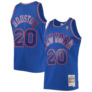 Gorgeous Allan Houston New York Knicks 1996/97 Throwback Dark Swingman Jersey Blue