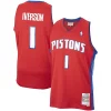 Gorgeous Allen Iverson Detroit Pistons 2008/09 Hardwood Classics Swingman Jersey Red