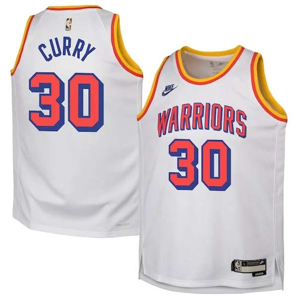 Gorgeous Bellissimo Stephen Curry Golden State Warriors Nike Youth 2024/25 Swingman Jersey White Classic Edition