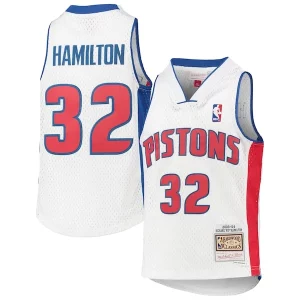 Gorgeous Cool Richard Hamilton Detroit Pistons Youth 2003/04 Hardwood Classics Swingman Jersey White