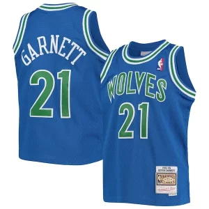 Gorgeous Duraturo Cool Kevin Garnett Minnesota Timberwolves Youth 1995 96 Hardwood Classics Swingman Jersey Blue