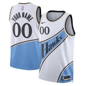Gorgeous Fantastico Atlanta Hawks Nike Unisex 2024/25 Custom Swingman Jersey City Edition White