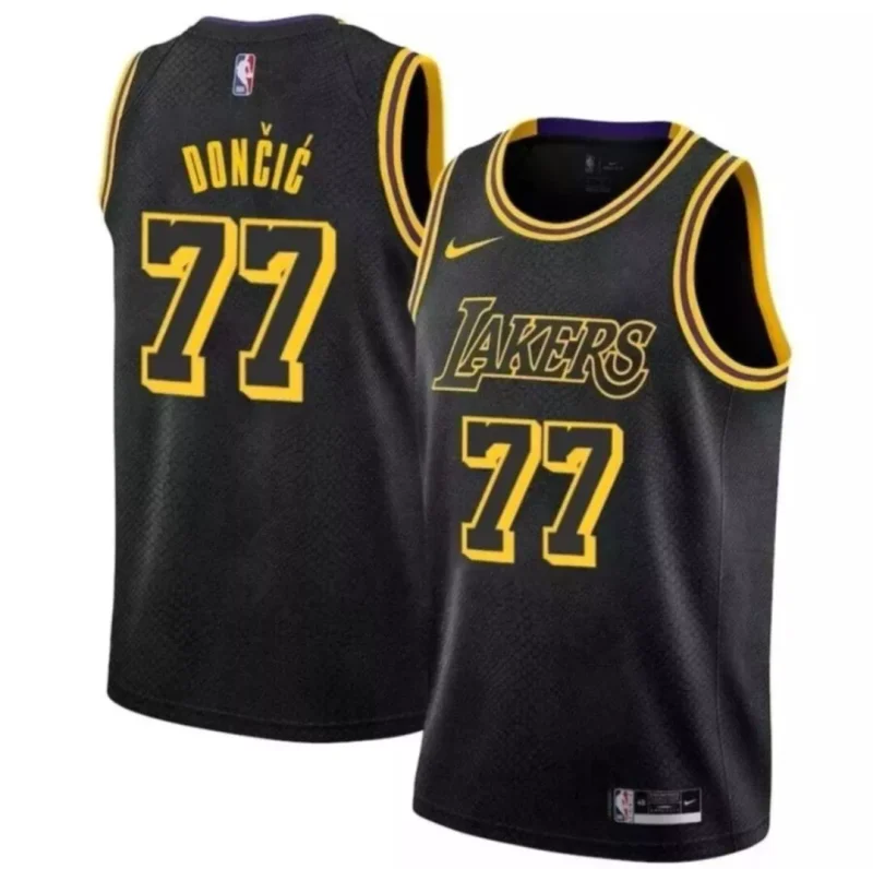 Gorgeous Incantevole Carino Luka Dončić Los Angeles Lakers Nike Mamba Edition Jersey Black