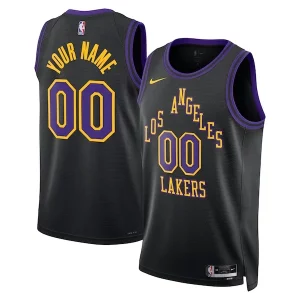 Gorgeous Los Angeles Lakers Nike Unisex 2023/24 Custom Swingman Jersey Black City Edition