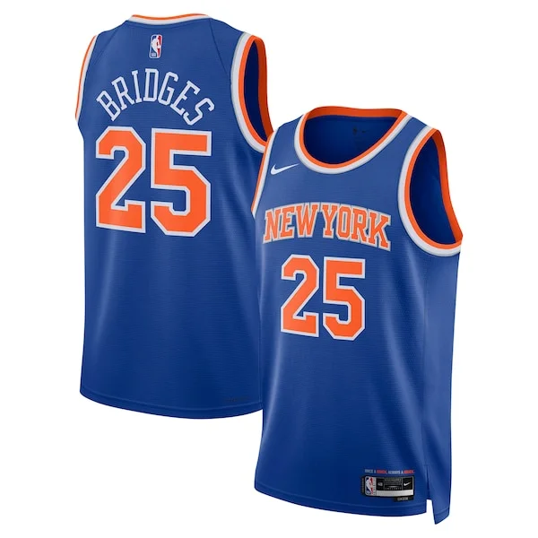 Gorgeous Mikal Bridges New York Knicks Nike Unisex 2024 Offseason Addition Nike Swingman Jersey Blue