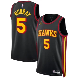 Gorgeous Prestigioso Dejounte Murray Atlanta Hawks Jordan Brand Unisex Swingman Jersey Statement Edition Black