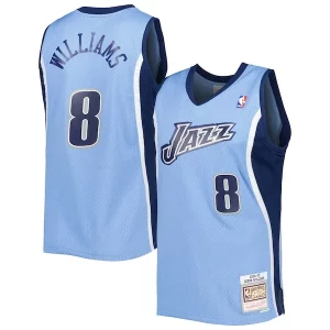 Gorgeous Robusto Deron Williams Utah Jazz 2001/02 Hardwood Classics Swingman Jersey Blue