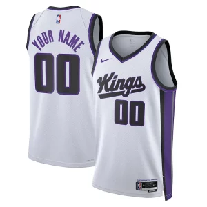 Magnifico Incantevole Raffinato Sacramento Kings Nike Unisex Swingman Custom Jersey Association Edition White