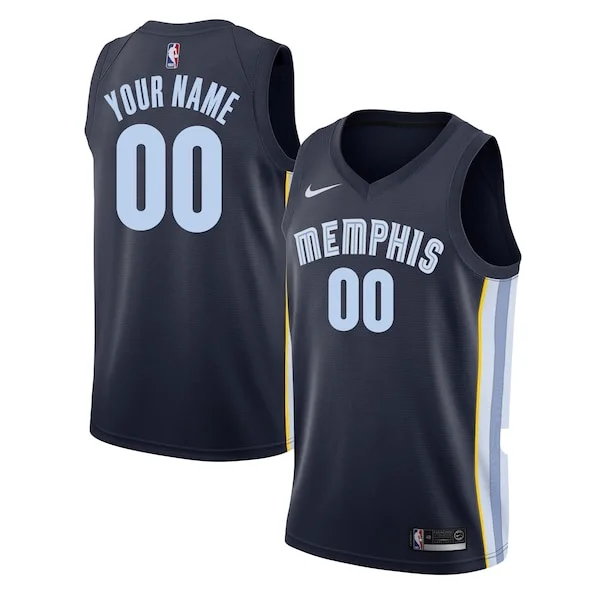 Gorgeous Sofisticato Bellissimo Memphis Grizzlies Nike Swingman Custom Jersey Navy Icon Edition