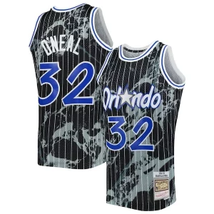 Gorgeous Splendido Shaquille O'Neal Orlando Magic 1994/95 Hardwood Classics Marble Swingman Jersey Black
