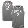 Gorgeous Versatile Kawhi Leonard LA Clippers Nike Youth 2020/21 Swingman Player Jersey Gray Earned Edition
