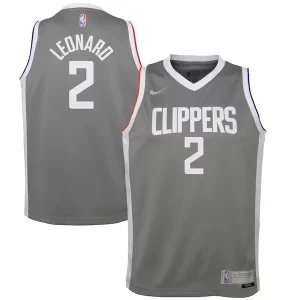 Gorgeous Versatile Kawhi Leonard LA Clippers Nike Youth 2020/21 Swingman Player Jersey Gray Earned Edition