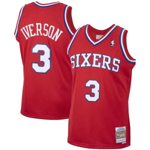 Classico Pratico Carino Allen Iverson Philadelphia 76ers 2001/02 Hardwood Classics Swingman Jersey Red